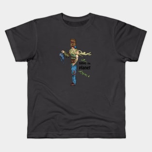 BagMan wants to save the planet Kids T-Shirt